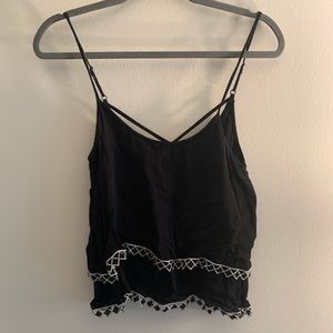 Aeropostale Black and White Crop Top